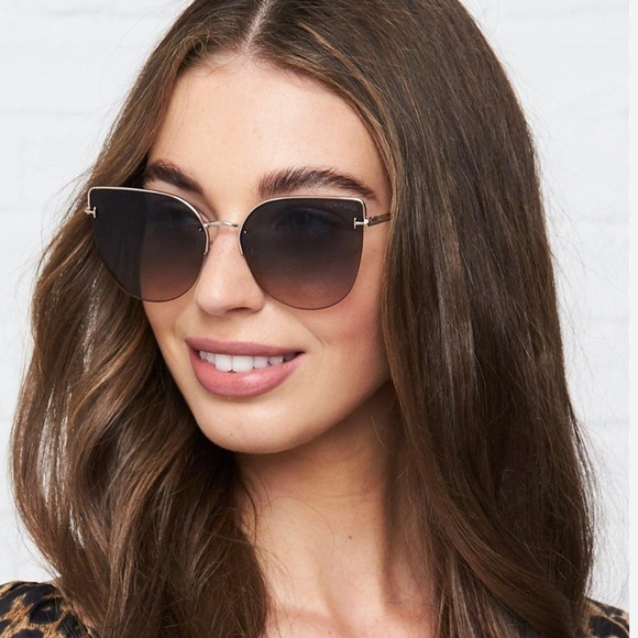 New! TOM FORD Ingrid-02 Sunglasses TF652 28B, Authentic main image 11